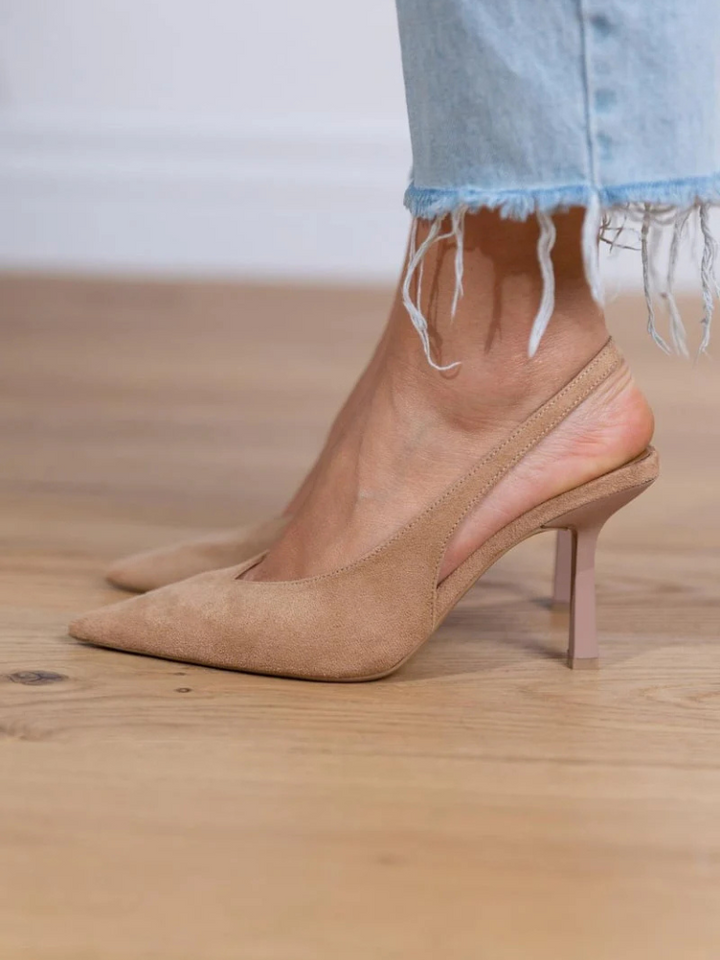 Isabelle | Sleek Pointed-Toe Slingback Heels