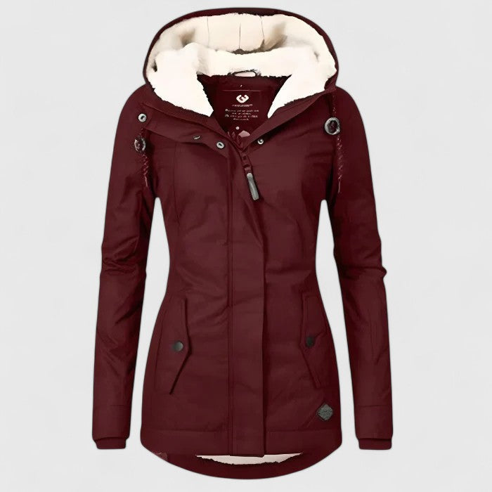 Seravia | Water-Repellent Autumn Jacket with Hood