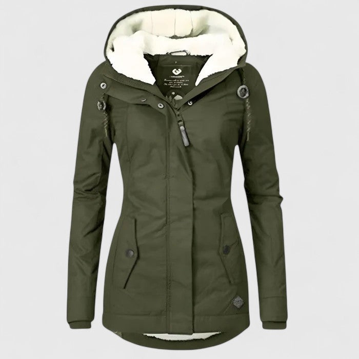 Seravia | Water-Repellent Autumn Jacket with Hood