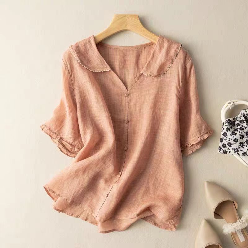 Emilia | Blouse with Embroidered Collar
