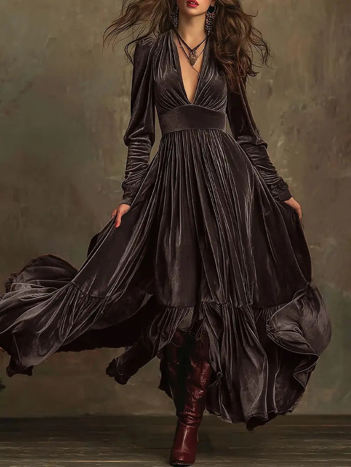 Meredith | Luxe Velvet Evening Dress