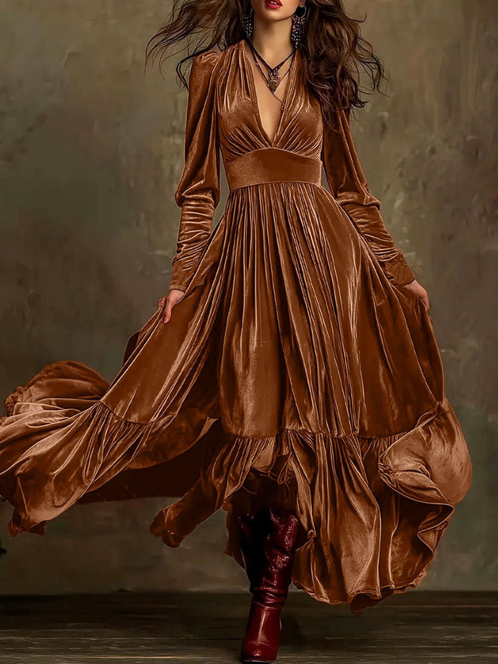 Meredith | Luxe Velvet Evening Dress