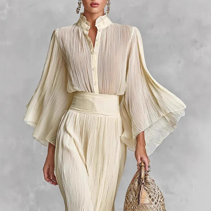 Maybelle | Elegant Pleated Flow Dress