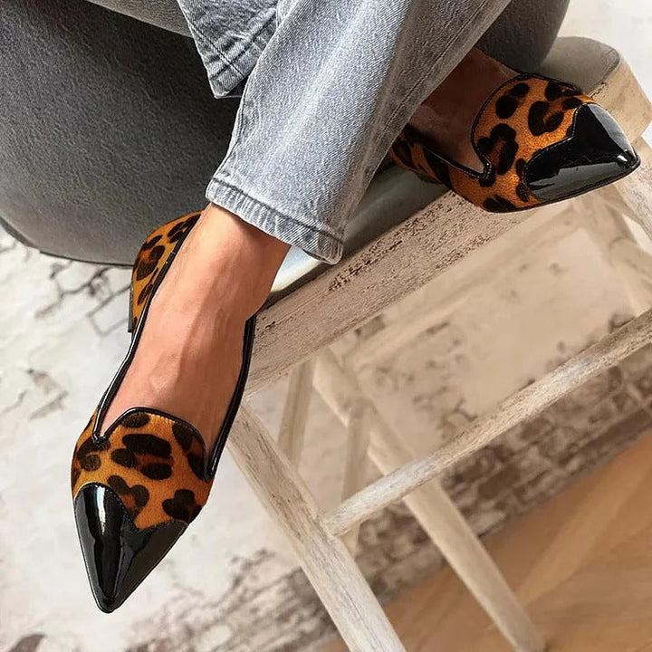 Erin | Elegant Animal Print Ballet Flats