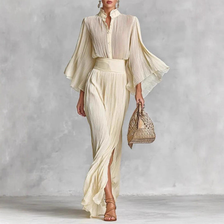 Maybelle | Elegant Pleated Flow Dress