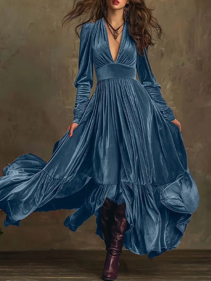 Meredith | Luxe Velvet Evening Dress