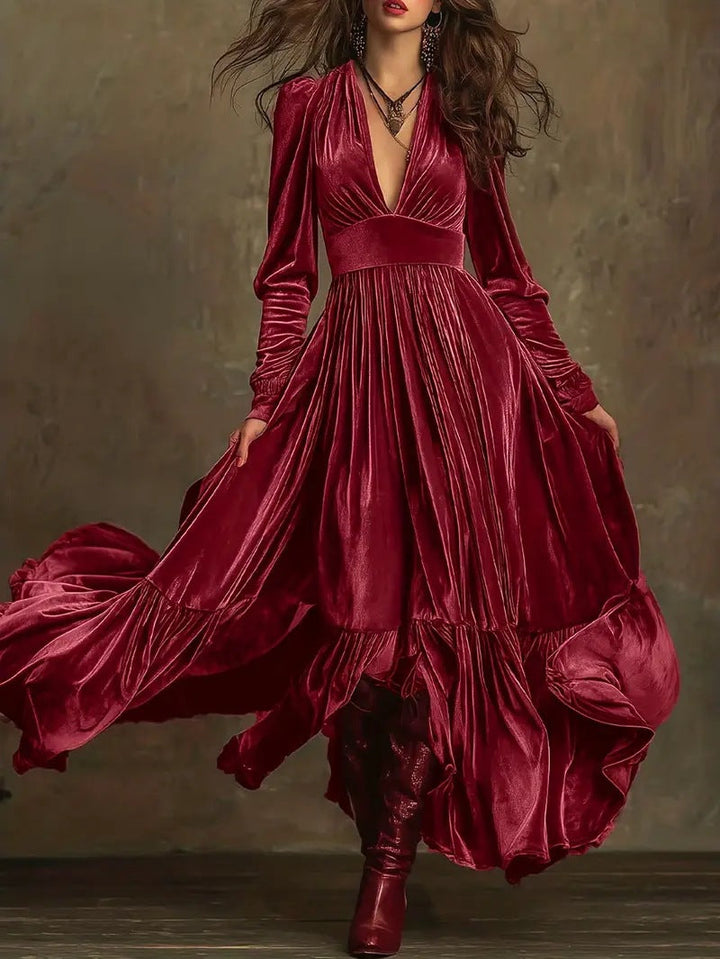 Meredith | Luxe Velvet Evening Dress