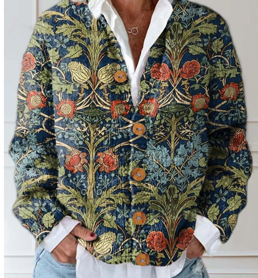 Rachel | Vintage-Inspired Floral Cardigan Sweater