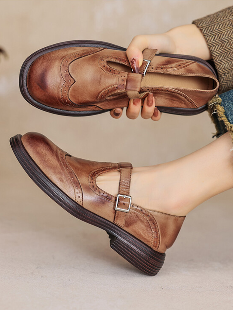 Lara | Classic Vintage Mary Jane Flats