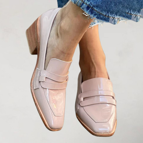 Miranda Pink Slip-On Loafers