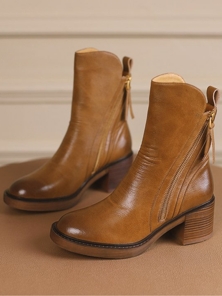 Barbara | Chunky Heel Ankle Boots