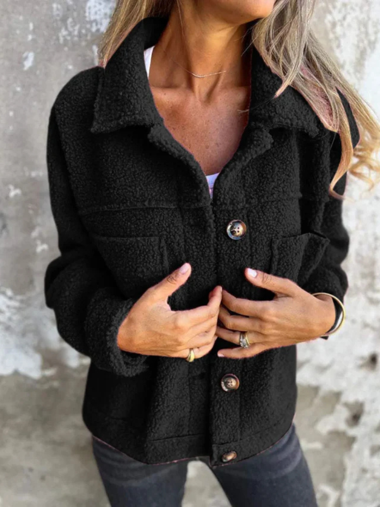 Sandra | Plush Sherpa Jacket