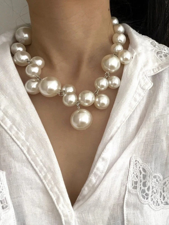 Maria | Statement Pearl Necklace