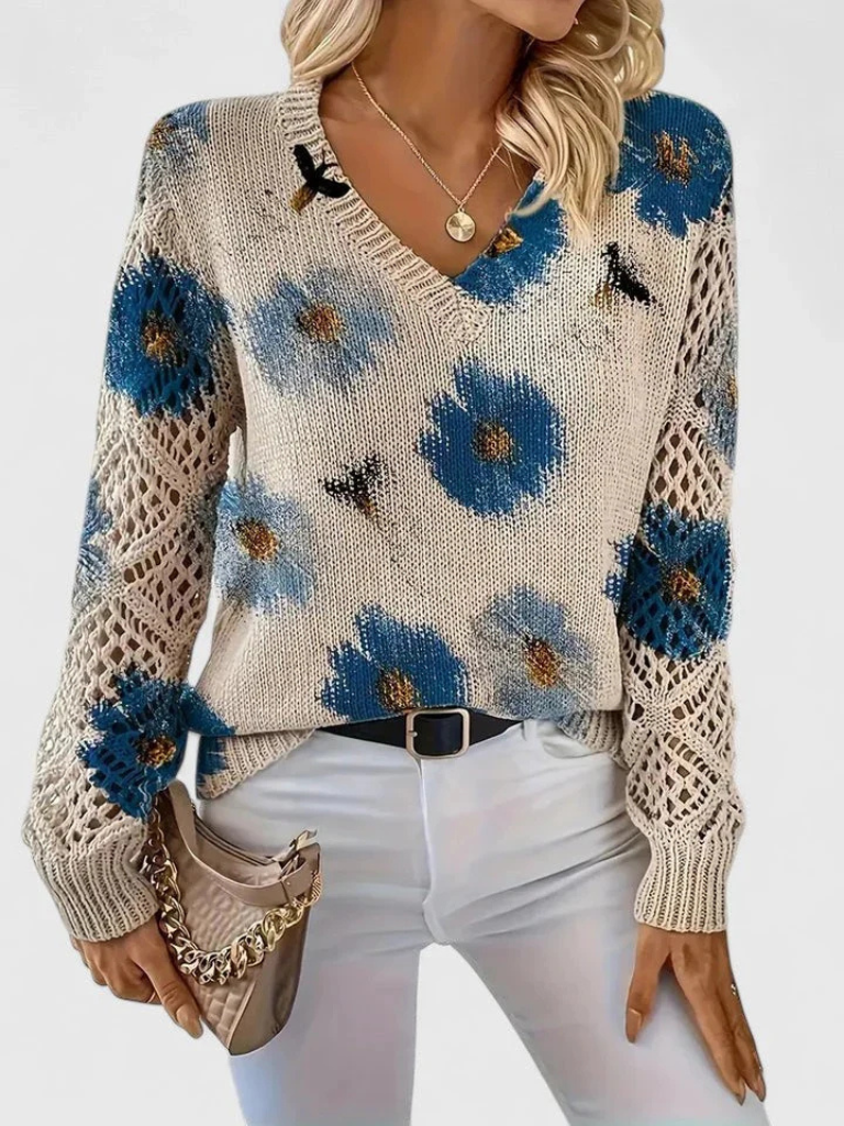 Maribelle | Floral Bloom Sweater