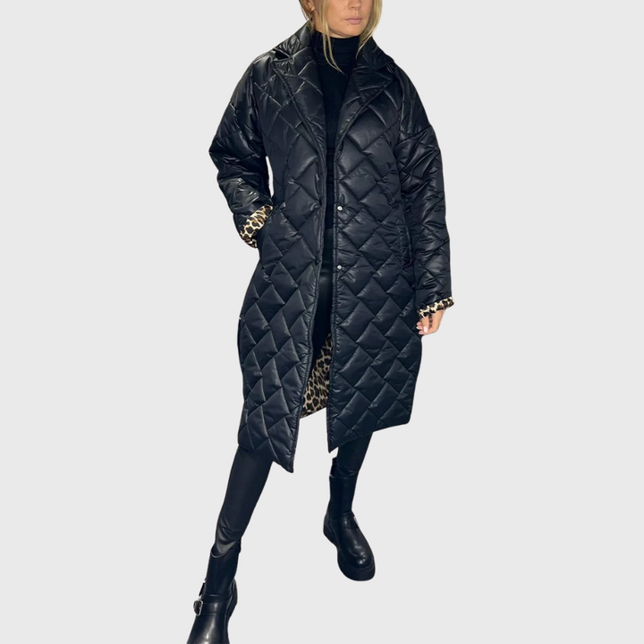 Amber | Reversible quilted coat