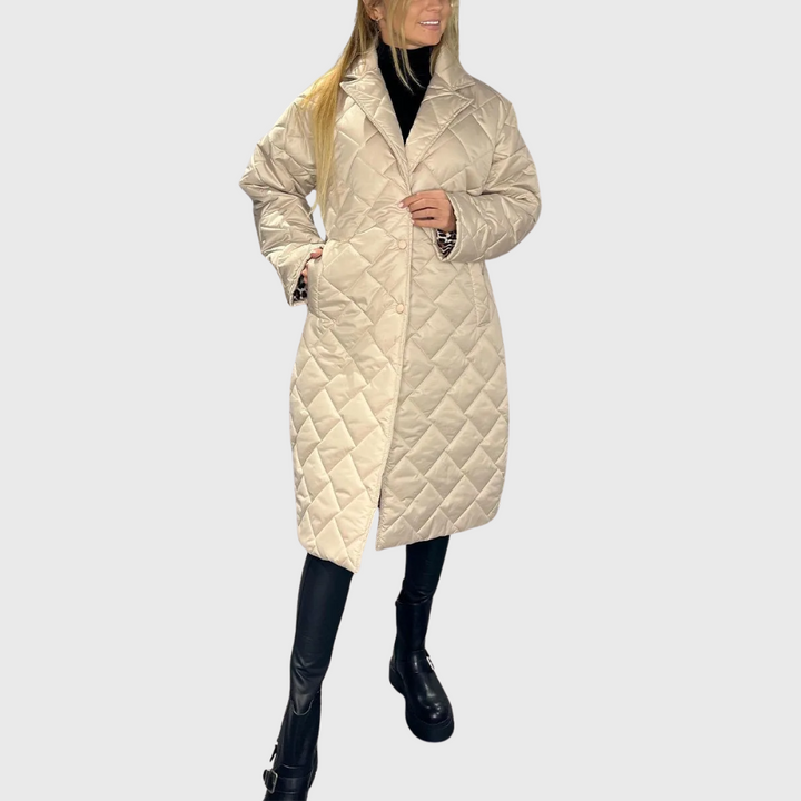 Amber | Reversible quilted coat