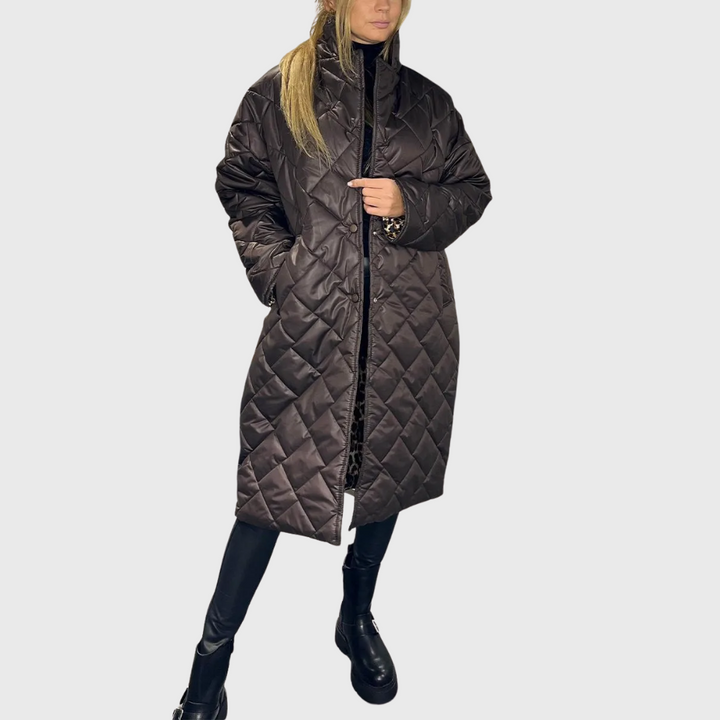 Amber | Reversible quilted coat
