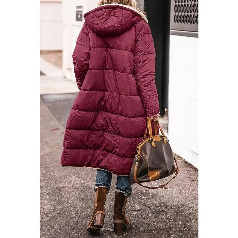 Joelle | Dual-Fabric Winter Coat