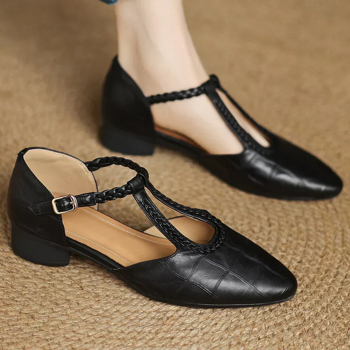 Annie Kepa Leather Mary Jane Shoes