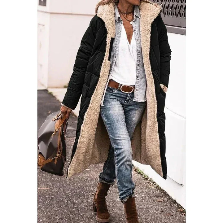 Joelle | Dual-Fabric Winter Coat