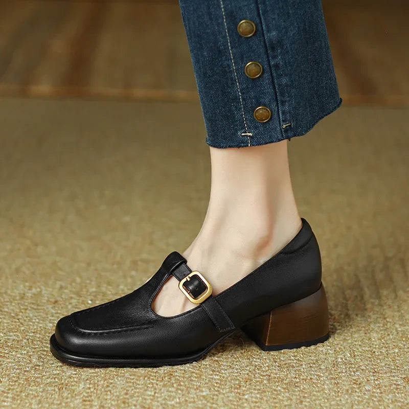 Annie T-Strap Sandals