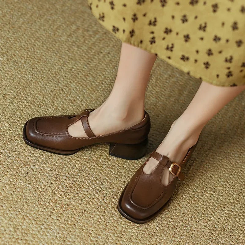 Annie T-Strap Sandals