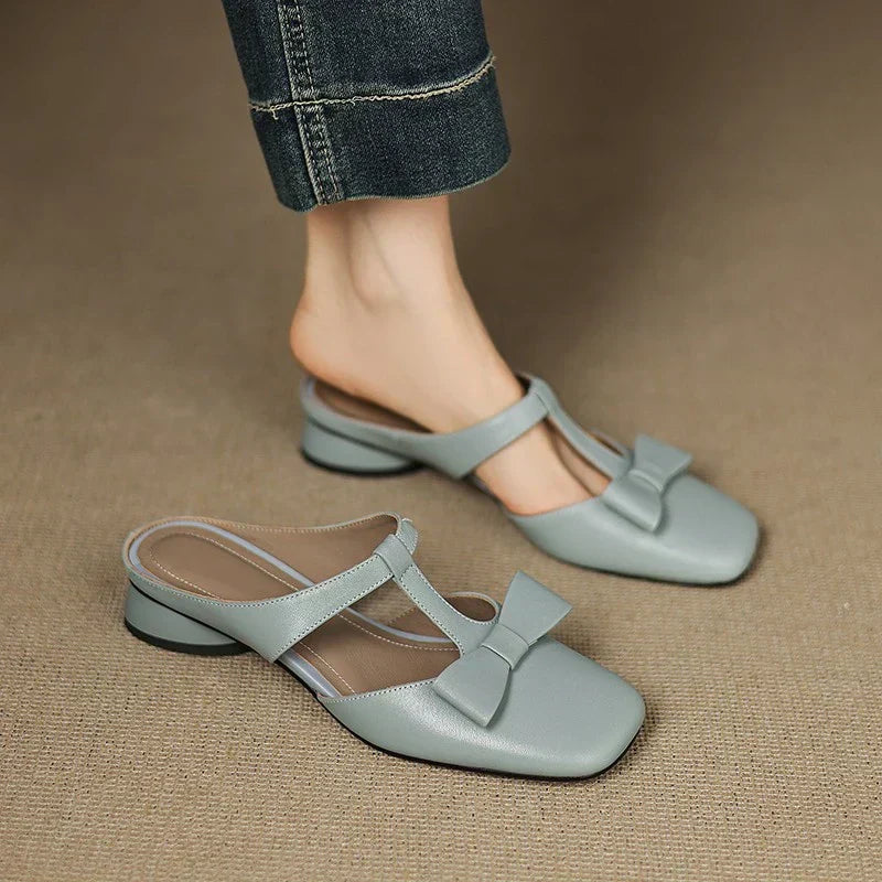 Annie | Square-Toed Slippers