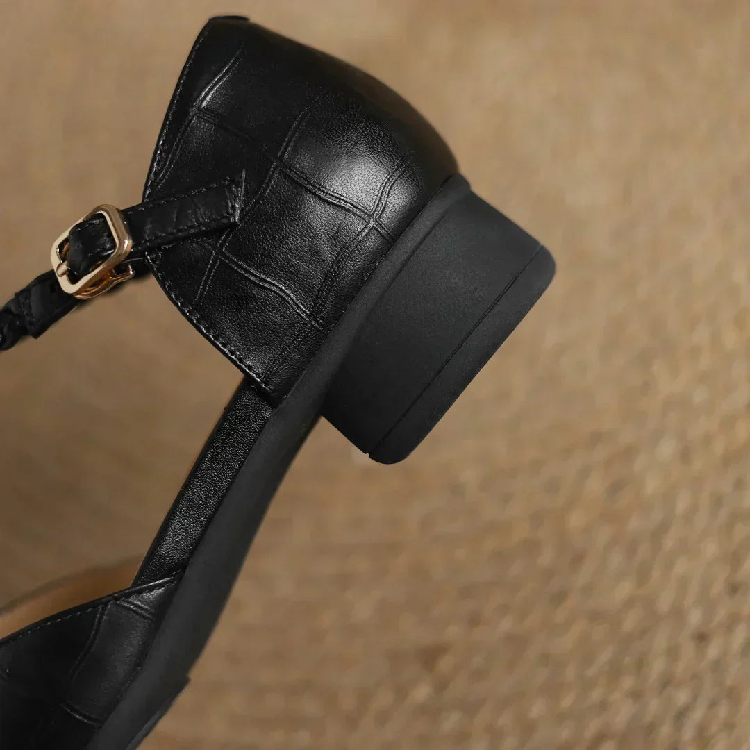 Annie | Kepa Leather Mary Jane Shoes
