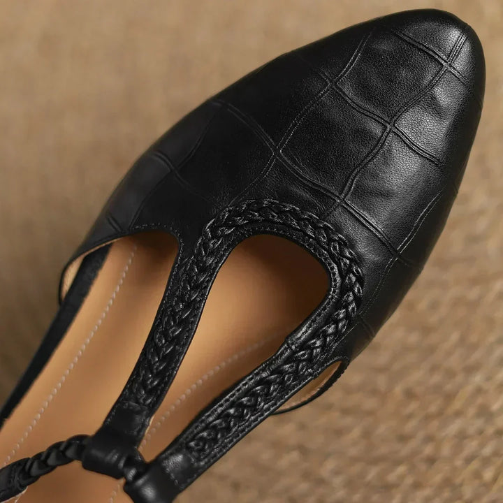 Annie | Kepa Leather Mary Jane Shoes