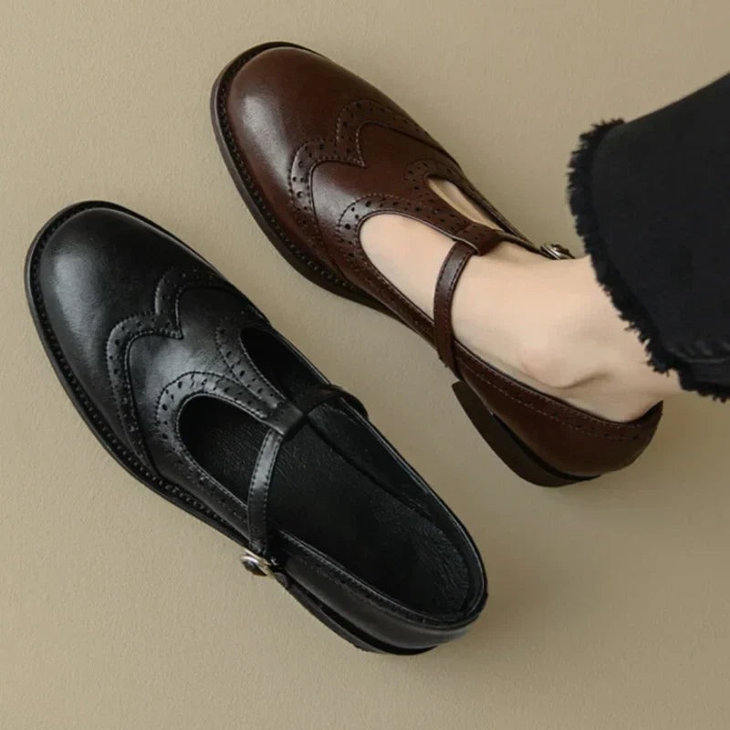 Annie | Chic T-Strap Mary Jane Shoes