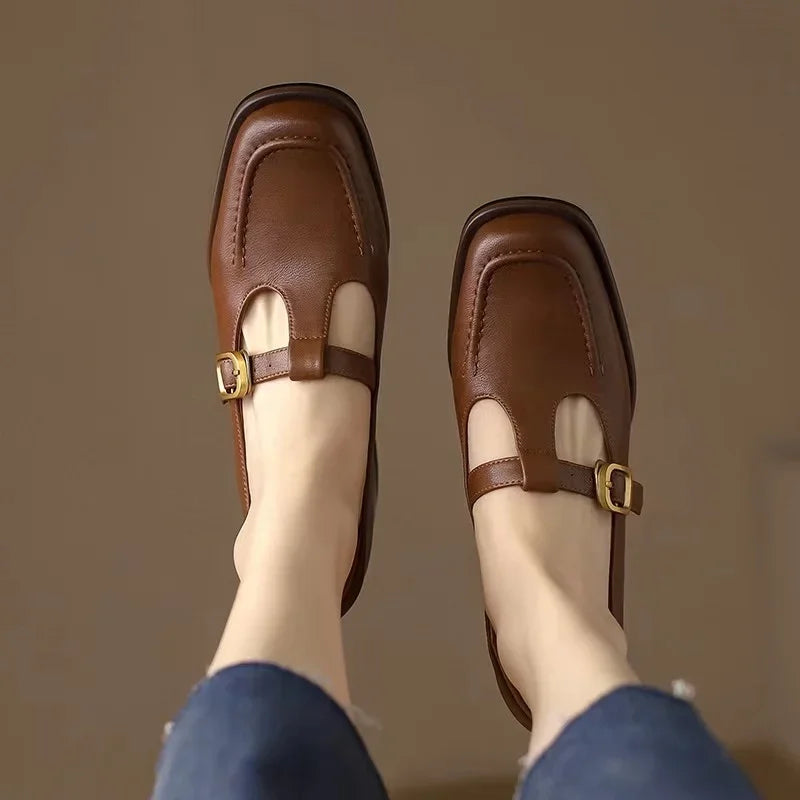 Annie T-Strap Sandals