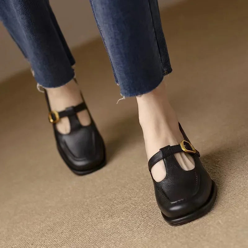 Annie T-Strap Sandals