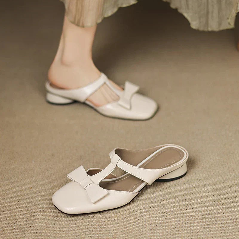 Annie | Square-Toed Slippers