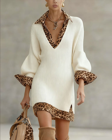 Sophia | Elegant Leopard Dress