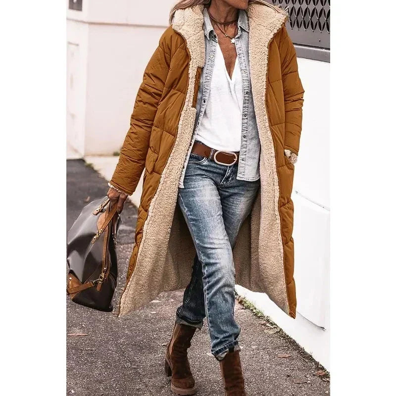 Joelle | Dual-Fabric Winter Coat