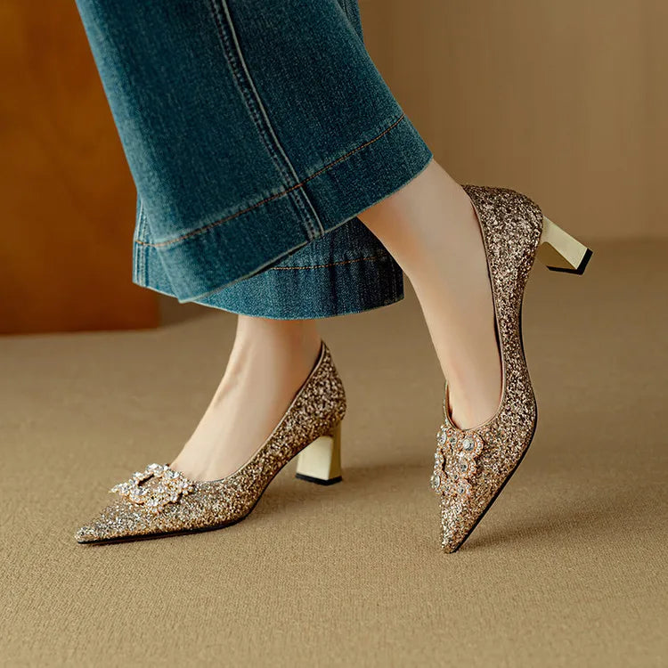 Gloria Glitter Pumps by Annie