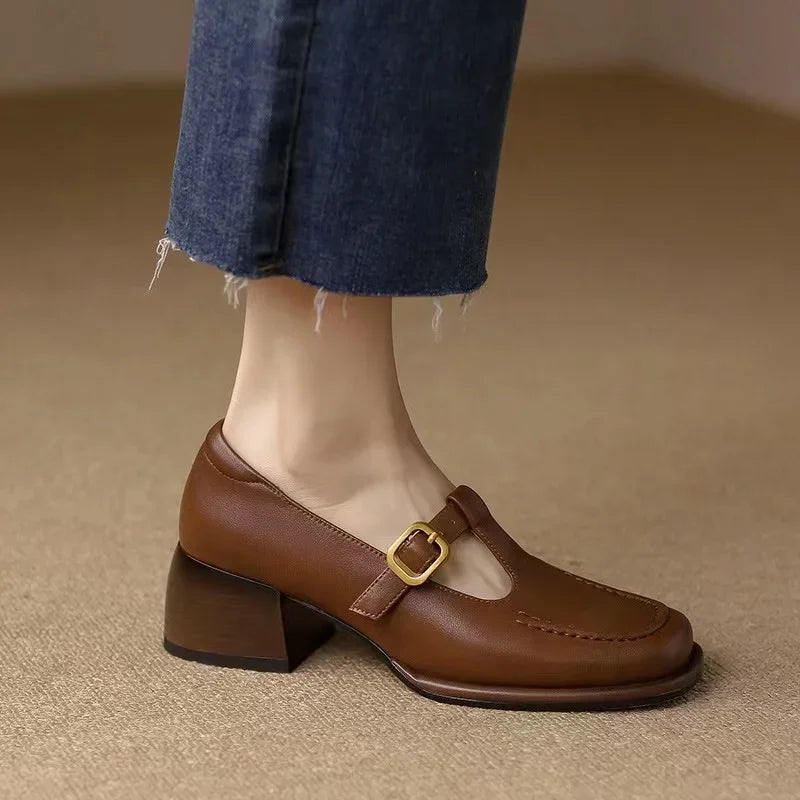 Annie T-Strap Sandals