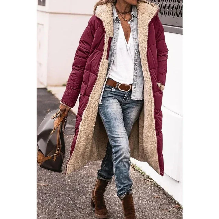 Joelle | Dual-Fabric Winter Coat