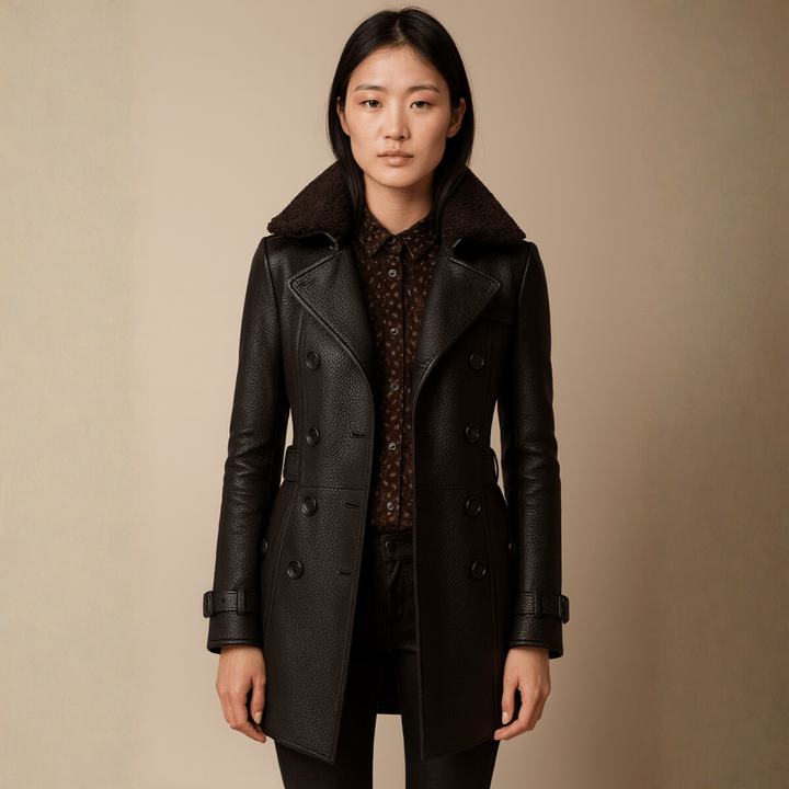 ALLESIA | Sophisticated Leather Jacket