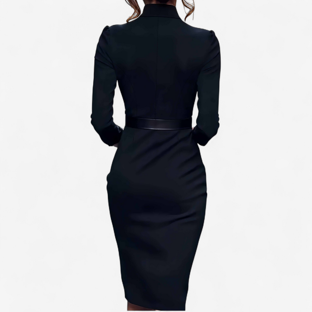 Zahira | Elegant Belted Dress