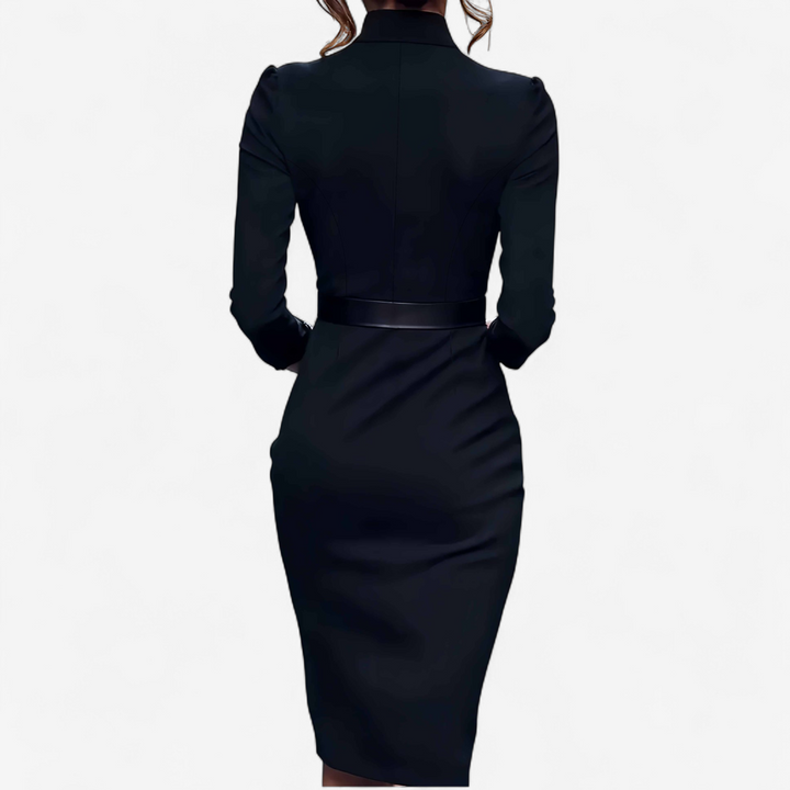Zahira | Elegant Belted Dress
