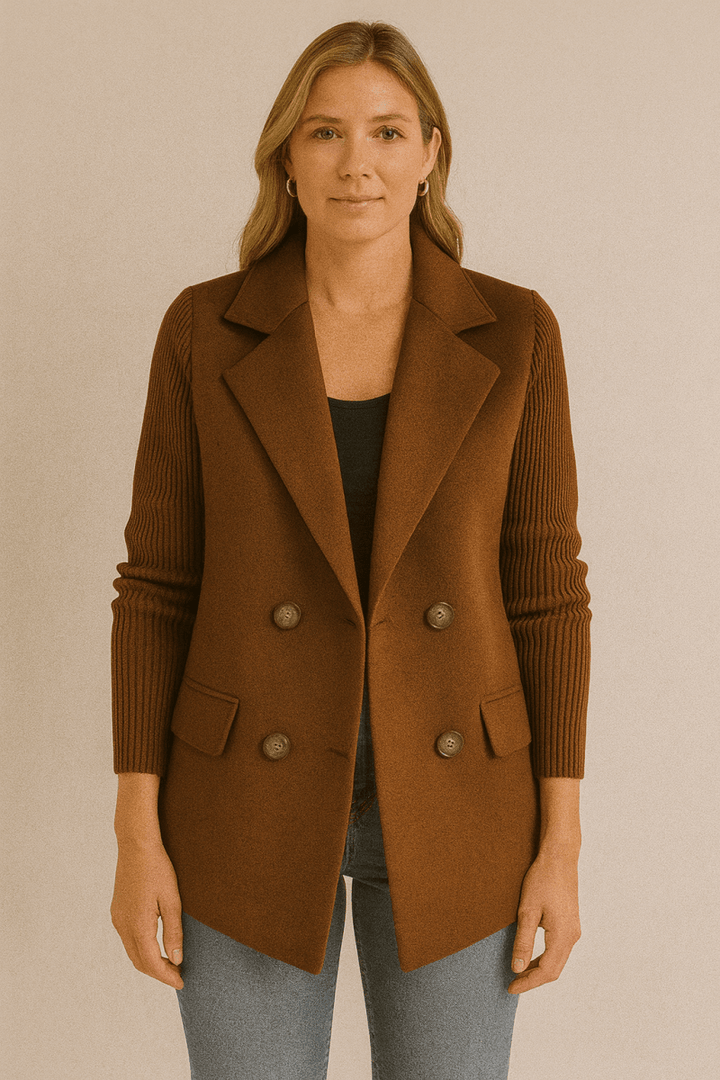 AMA | Blazer with Knit Sleeves