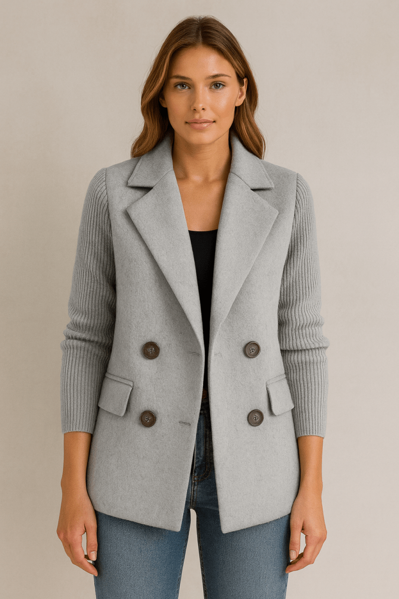 AMA | Blazer with Knit Sleeves