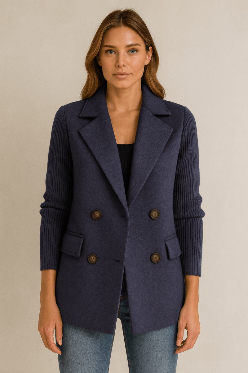 AMA | Blazer with Knit Sleeves