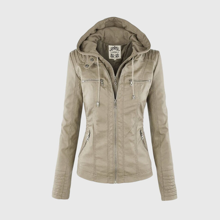 KAROLINE™ Distinctive Leather Jacket with Chic Style