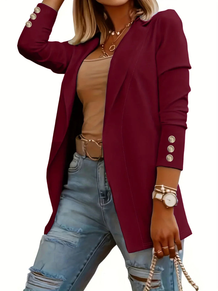 Emma | Chic Open Front Jacket