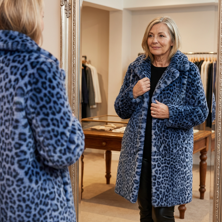 Cassia | Chic Leopard Print Coat