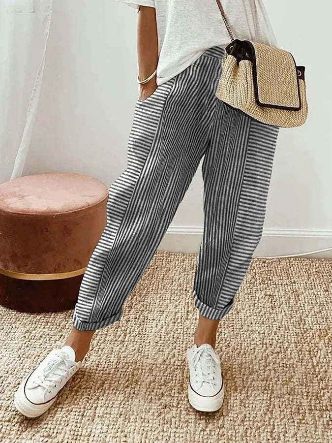 Paula | Striped Pants