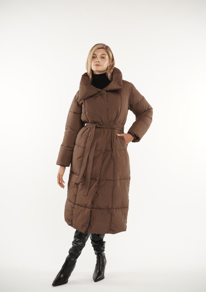 BLAIRE | ULTRA LONG BULLET BUTTON PUFFER JACKET