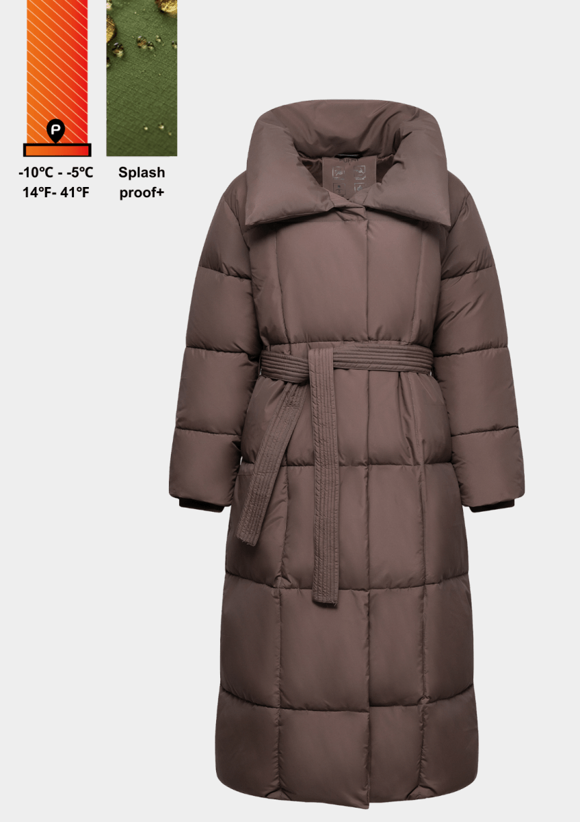 BLAIRE | OVERSIZED BULLET BUTTON PUFFER JACKET IN EXTRA LONG LENGTH